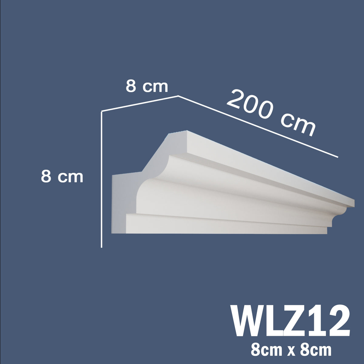 LED Coving for Ceilings Cornice XPS Extruded Polystyrene WLZ12