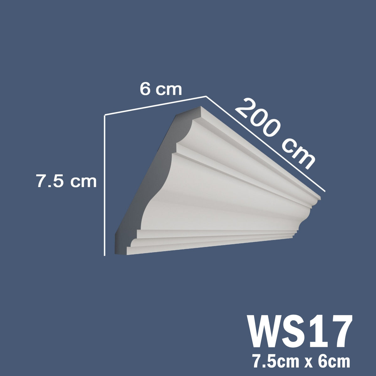 Coving for Ceilings Cornice XPS Extruded Polystyrene WS17