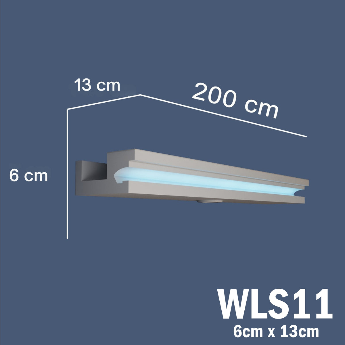 LED Coving for Ceilings Cornice XPS Extruded Polystyrene WLS11