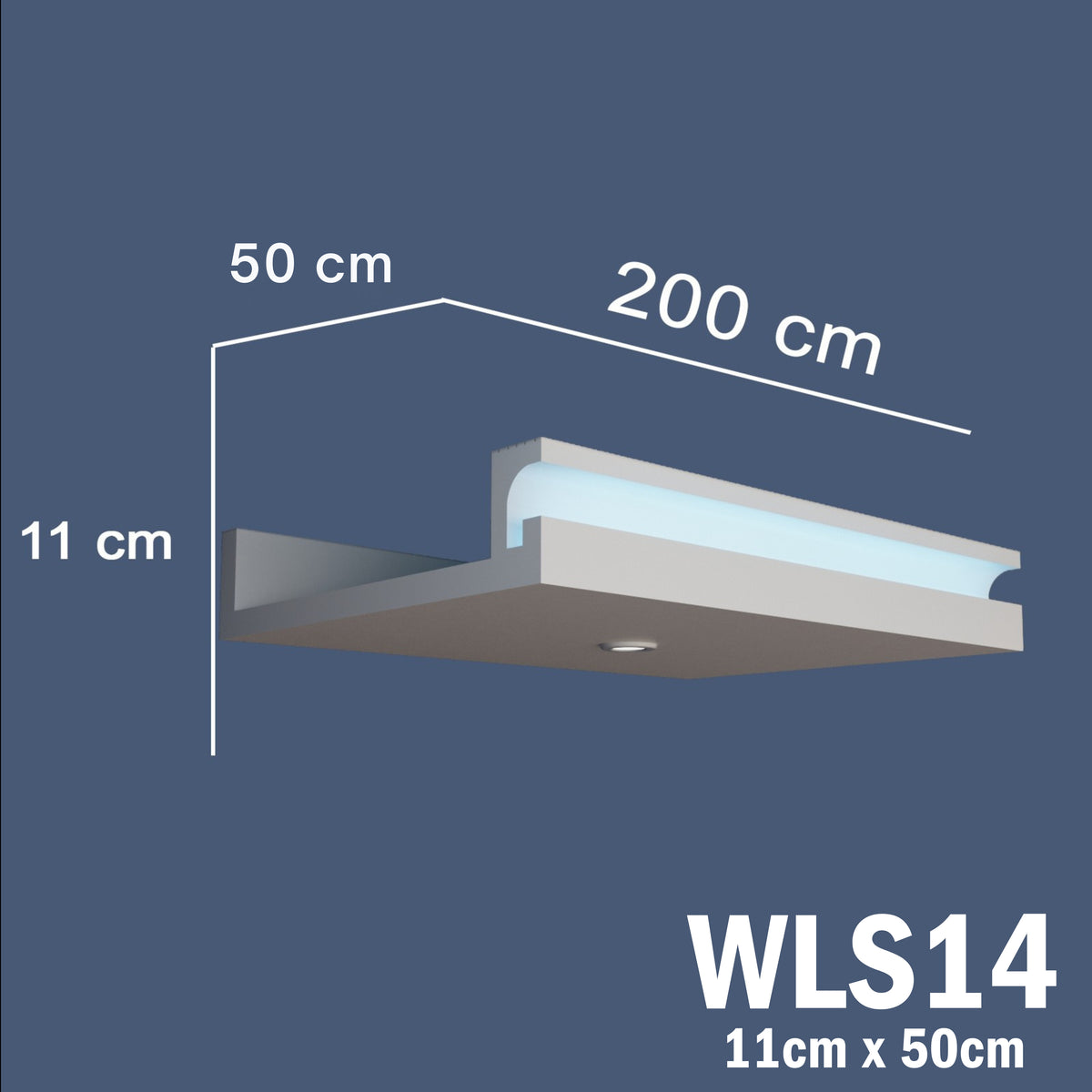 LED Coving for Ceilings Cornice XPS Extruded Polystyrene WLS14