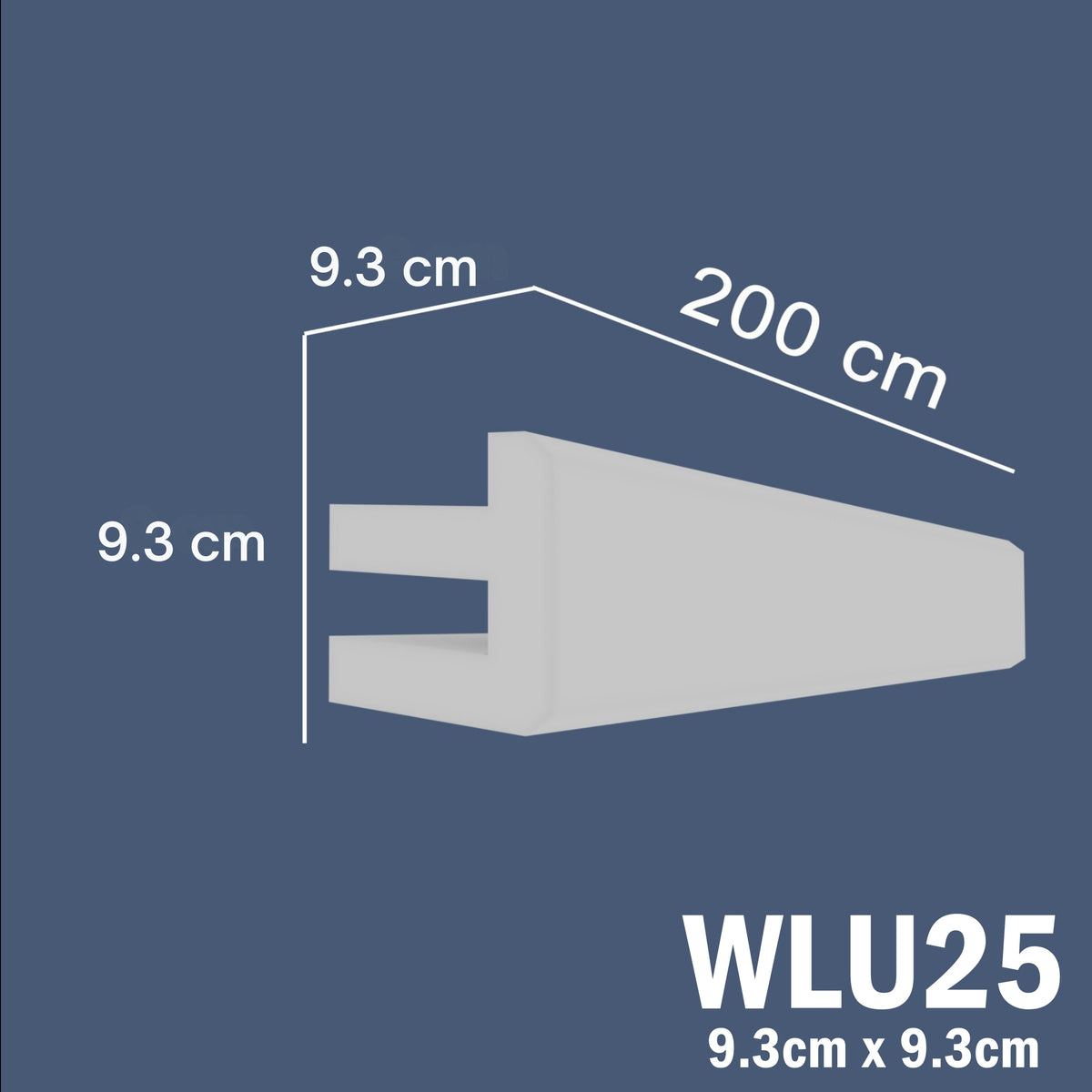 LED Coving for Ceilings Cornice XPS Extruded Polystyrene WLU25