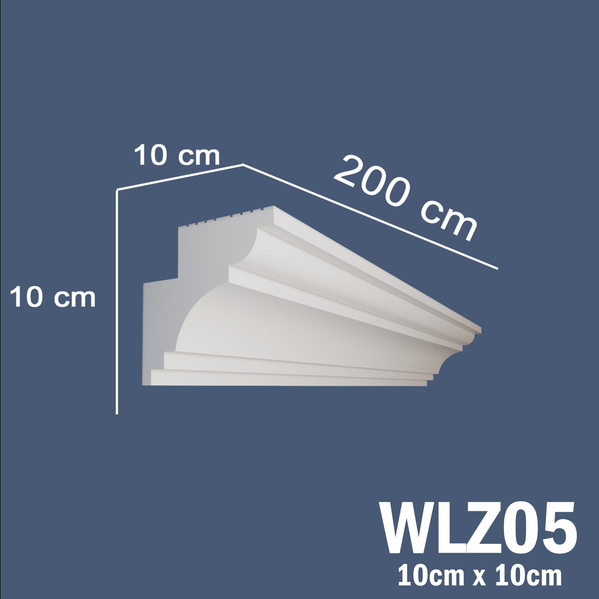 LED Coving for Ceilings Cornice XPS Extruded Polystyrene WLZ05