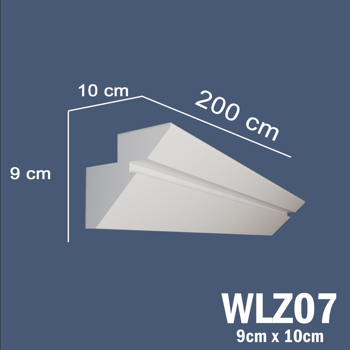 LED Coving for Ceilings Cornice XPS Extruded Polystyrene WLZ07