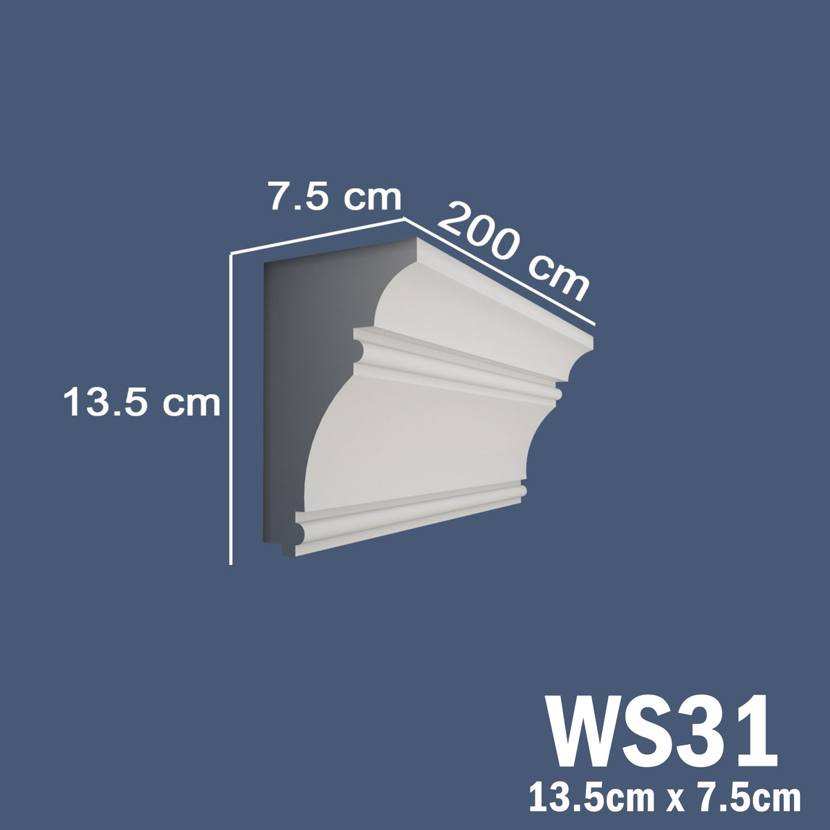 Coving for Ceilings Cornice XPS Extruded Polystyrene  WS31