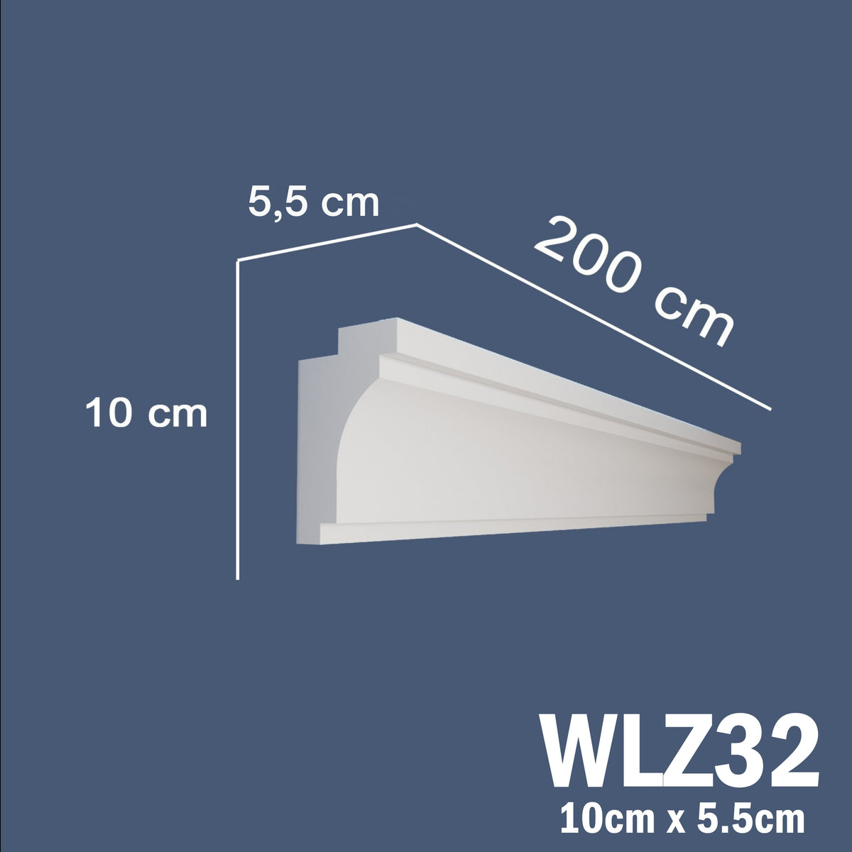 LED Coving for Ceilings Cornice XPS Extruded Polystyrene WLZ32