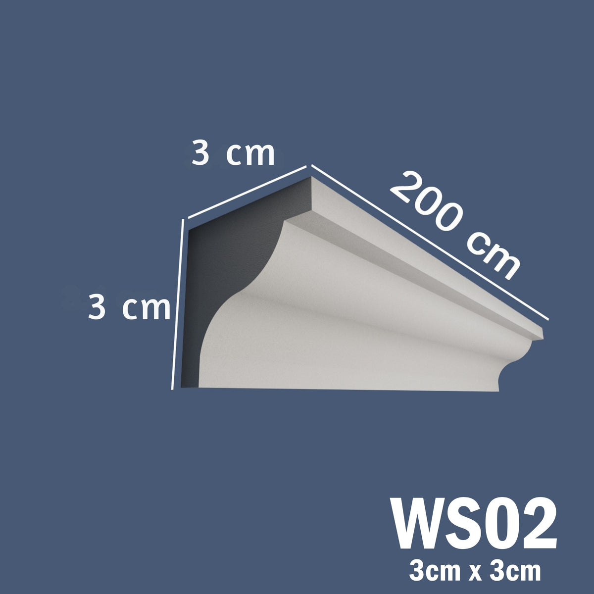 Coving for Ceilings Cornice XPS Extruded Polystyrene WS02