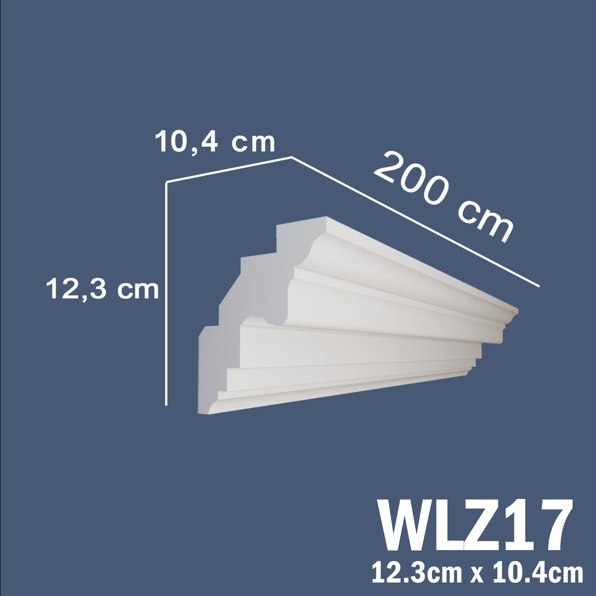 LED Coving for Ceilings Cornice XPS Extruded Polystyrene WLZ17
