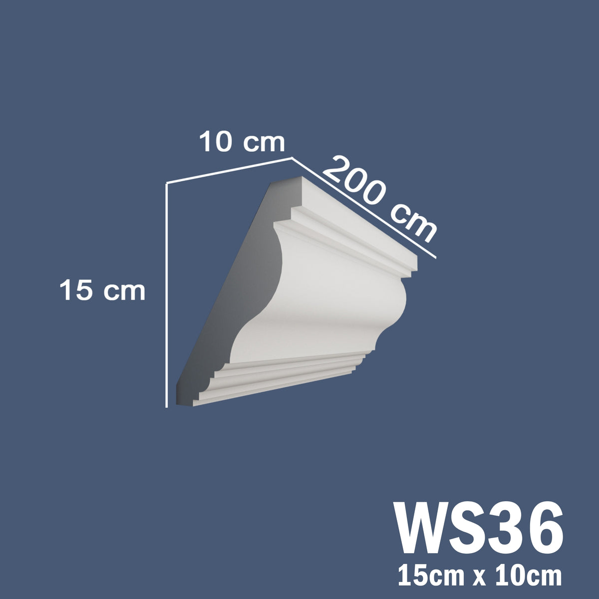 Coving for Ceilings Cornice XPS Extruded Polystyrene WS36
