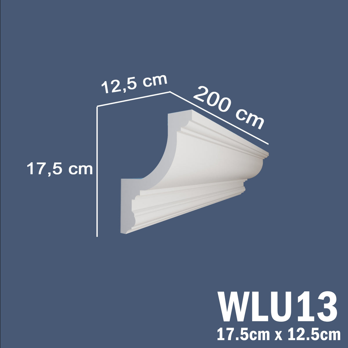 LED Coving for Ceilings Cornice XPS Extruded Polystyrene WLU13