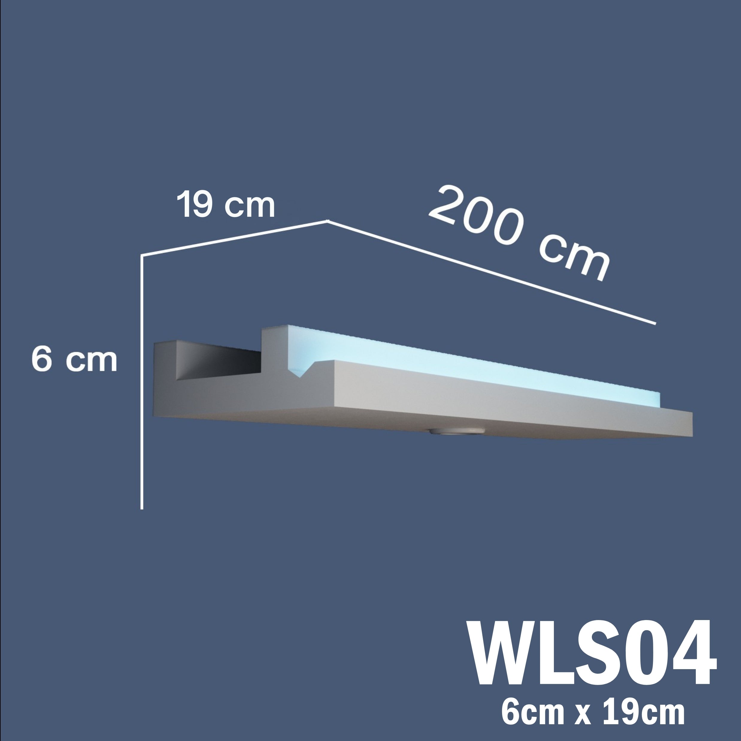 WLS04 Series XPS Cornice Coving – Decorative Coving Moulding for Ceilings, Lightweight Paintable Ceiling Coving Trim, Easy DIY Installation, Durable and Moisture Resistant