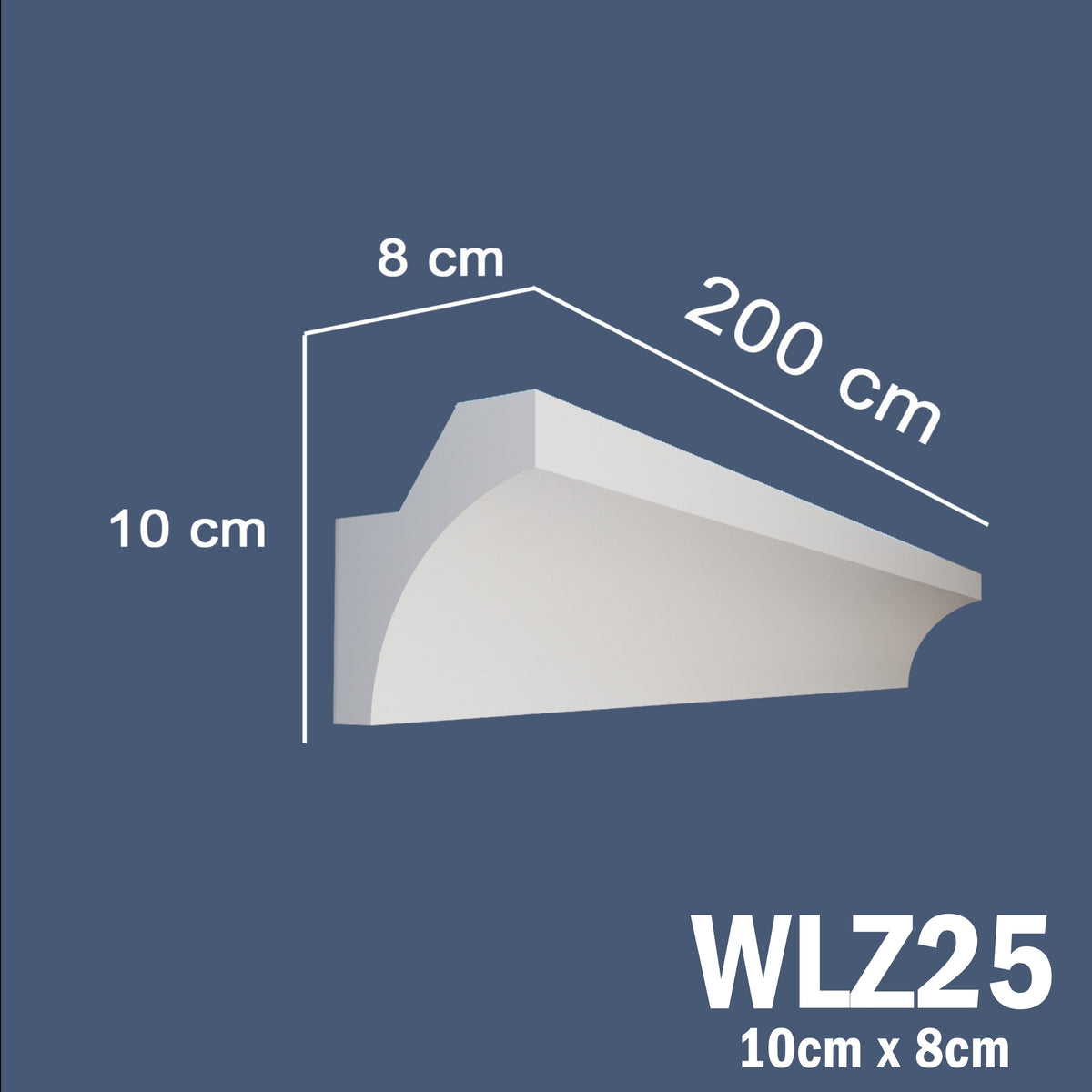 LED Coving for Ceilings Cornice XPS Extruded Polystyrene WLZ25