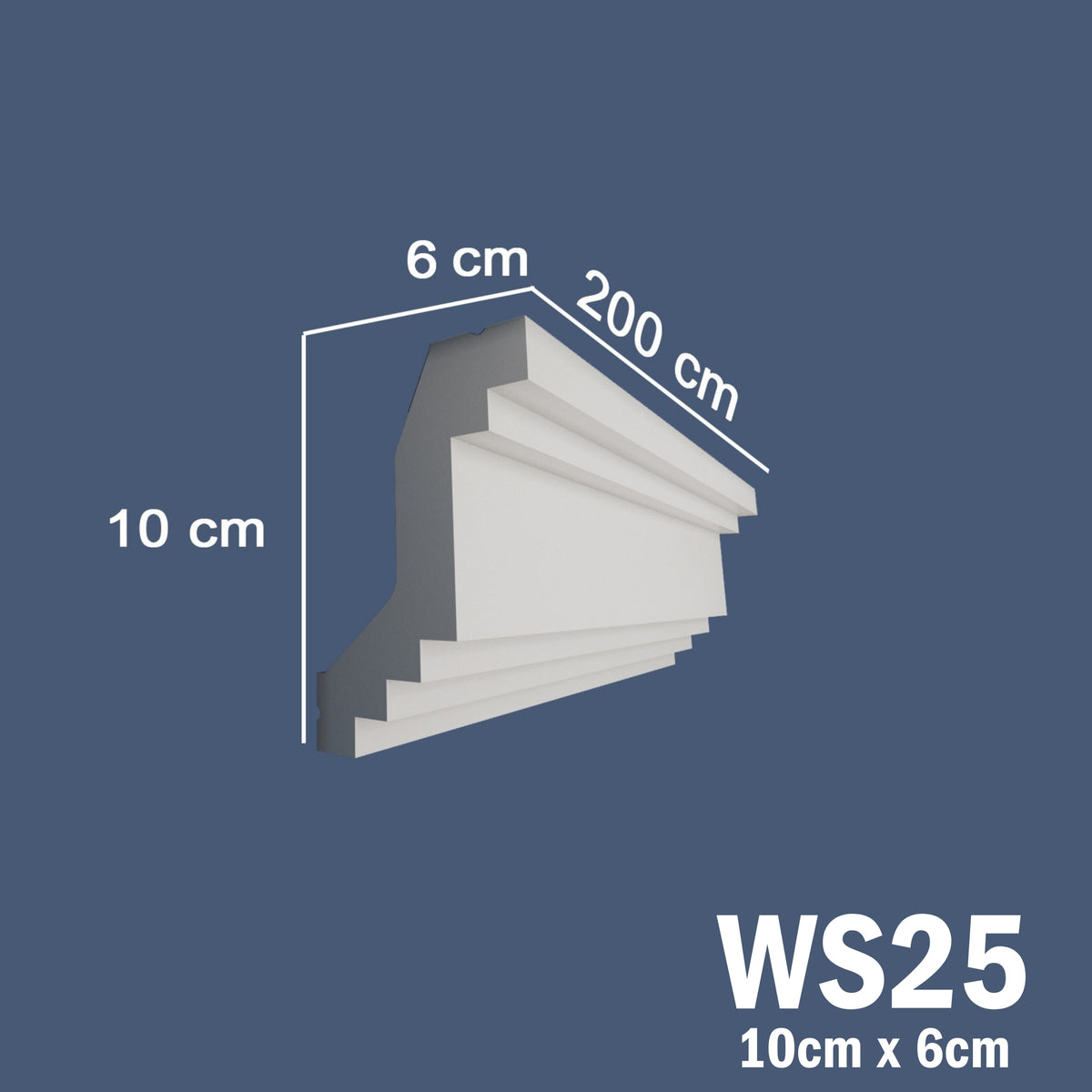 Coving for Ceilings Cornice XPS Extruded Polystyrene WS25