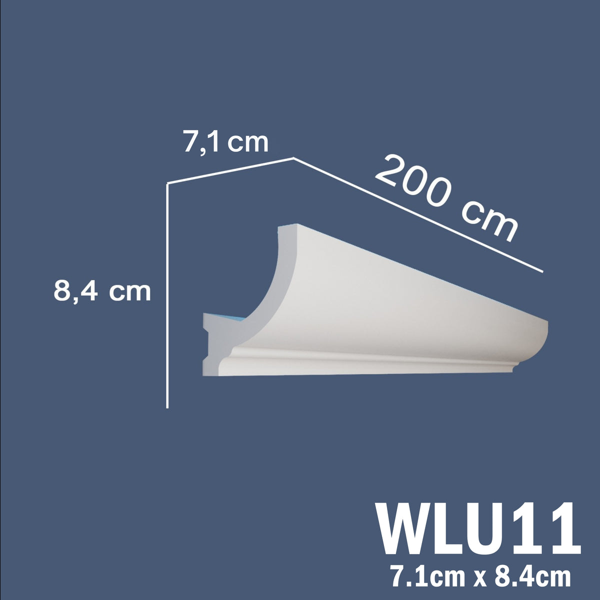 LED Coving for Ceilings Cornice XPS Extruded Polystyrene WLU11