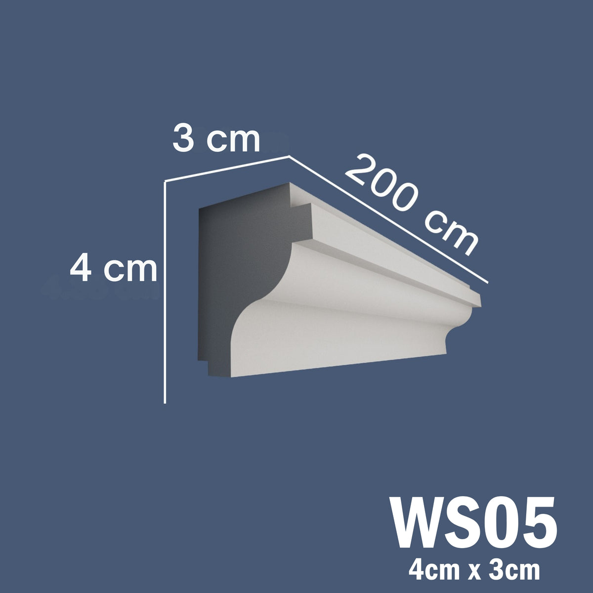 Coving for Ceilings Cornice XPS Extruded Polystyrene WS05