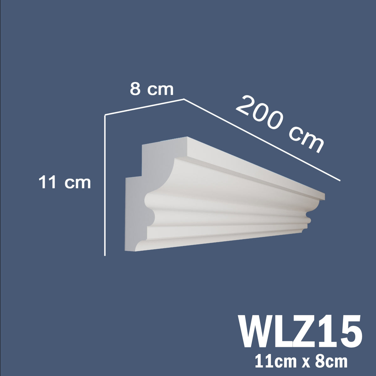 LED Coving for Ceilings Cornice XPS Extruded Polystyrene WLZ15