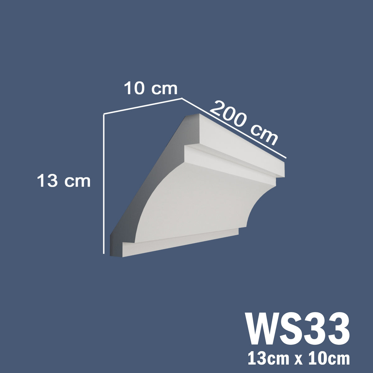 Coving for Ceilings Cornice XPS Extruded Polystyrene WS33