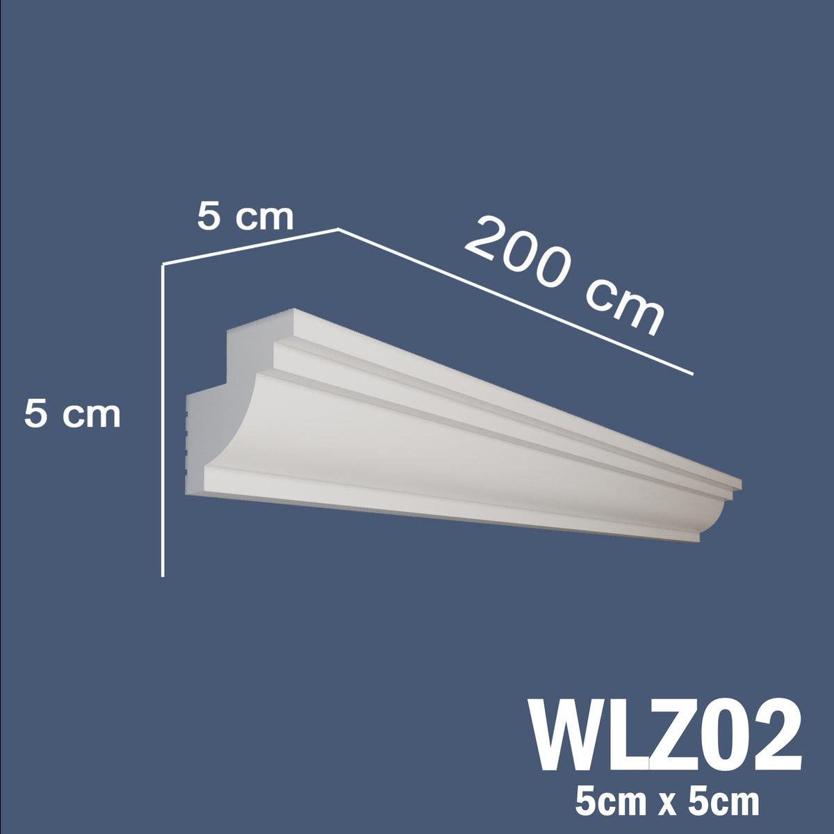 LED Coving for Ceilings Cornice XPS Extruded Polystyrene WLZ02