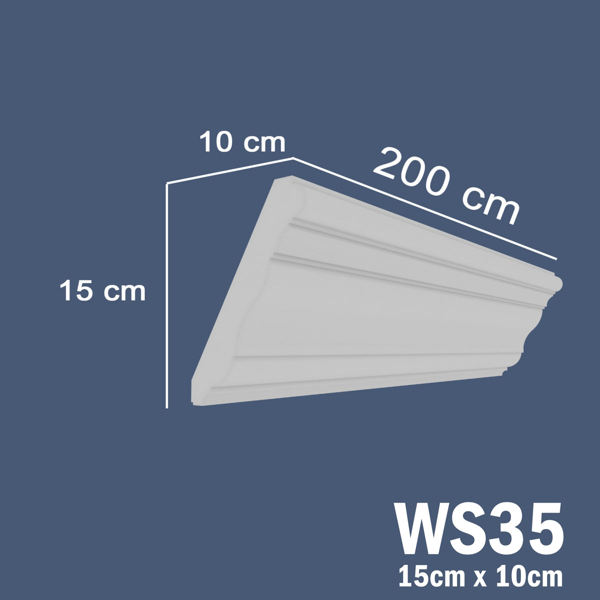 Coving for Ceilings Cornice XPS Extruded Polystyrene WS35