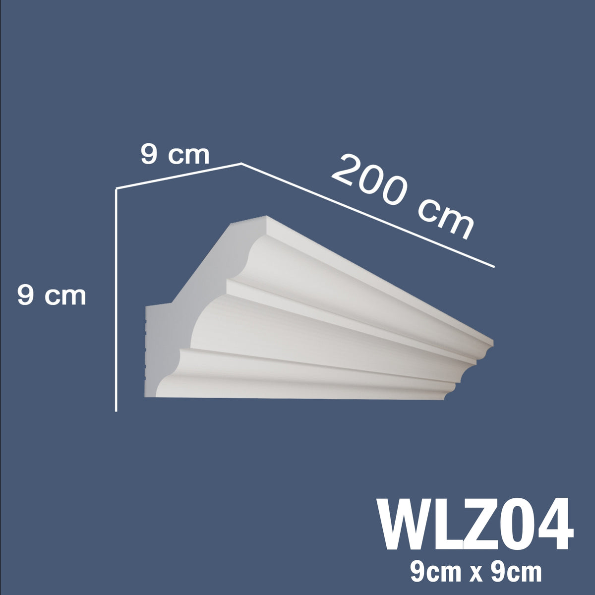 LED Coving for Ceilings Cornice XPS Extruded Polystyrene WLZ04