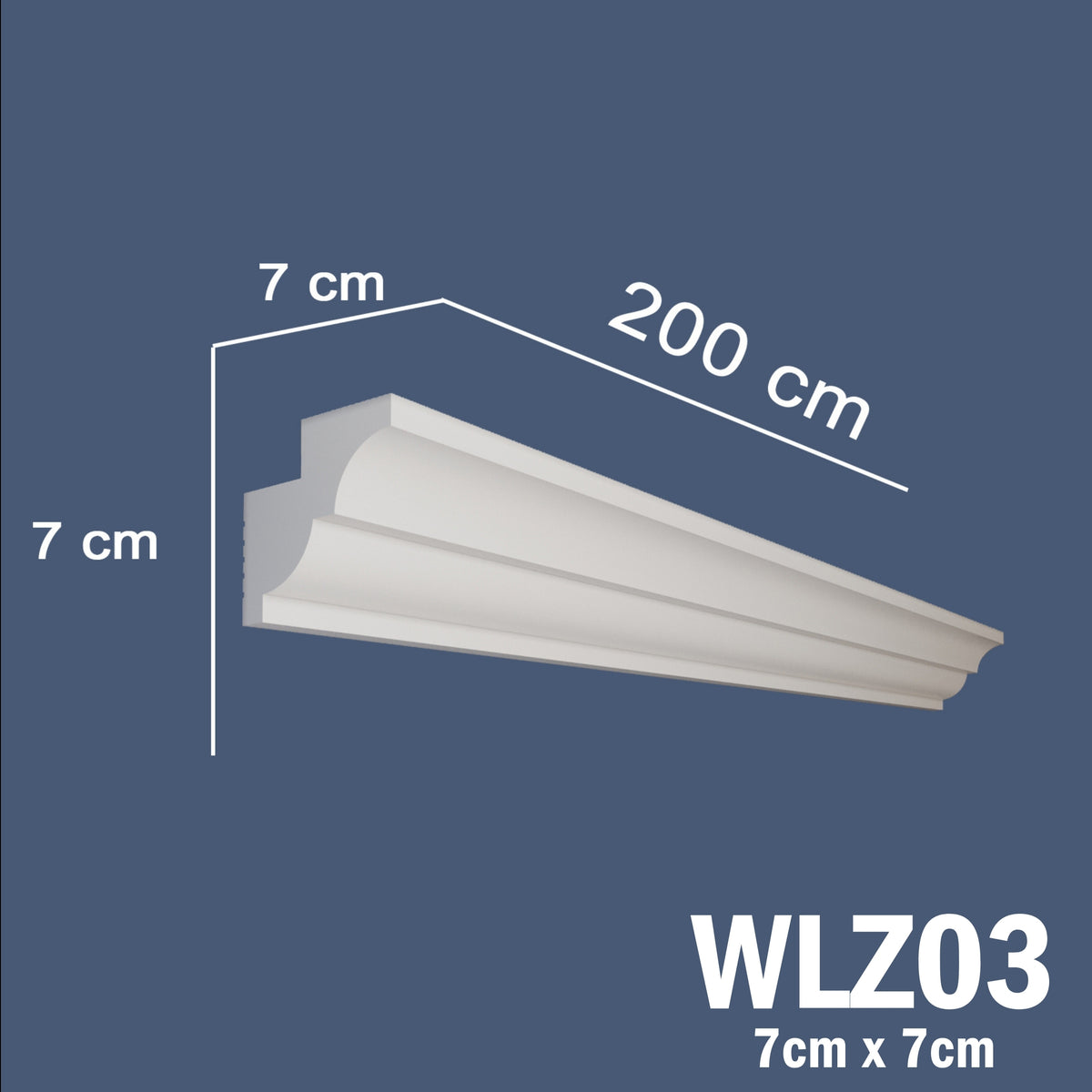 LED Coving for Ceilings Cornice XPS Extruded Polystyrene WLZ03