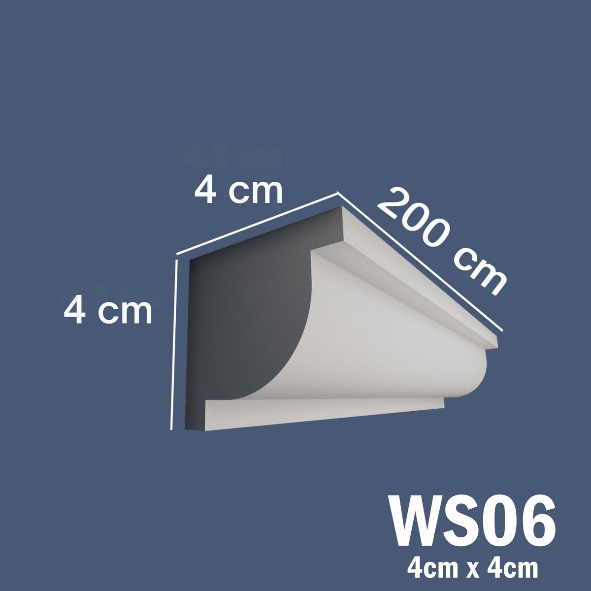 Coving for Ceilings Cornice XPS Extruded Polystyrene WS06