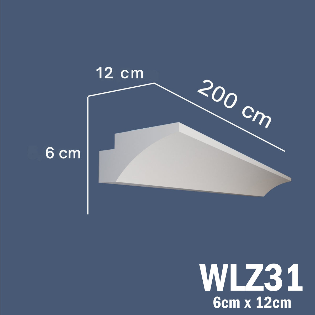 LED Coving for Ceilings Cornice XPS Extruded Polystyrene WLZ31
