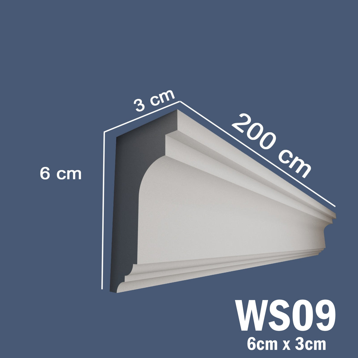 Coving for Ceilings Cornice XPS Extruded Polystyrene WS09