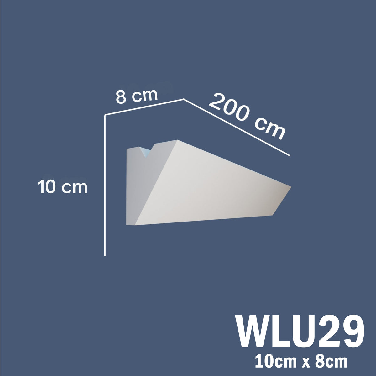 LED Coving for Ceilings Cornice XPS Extruded Polystyrene WLU29