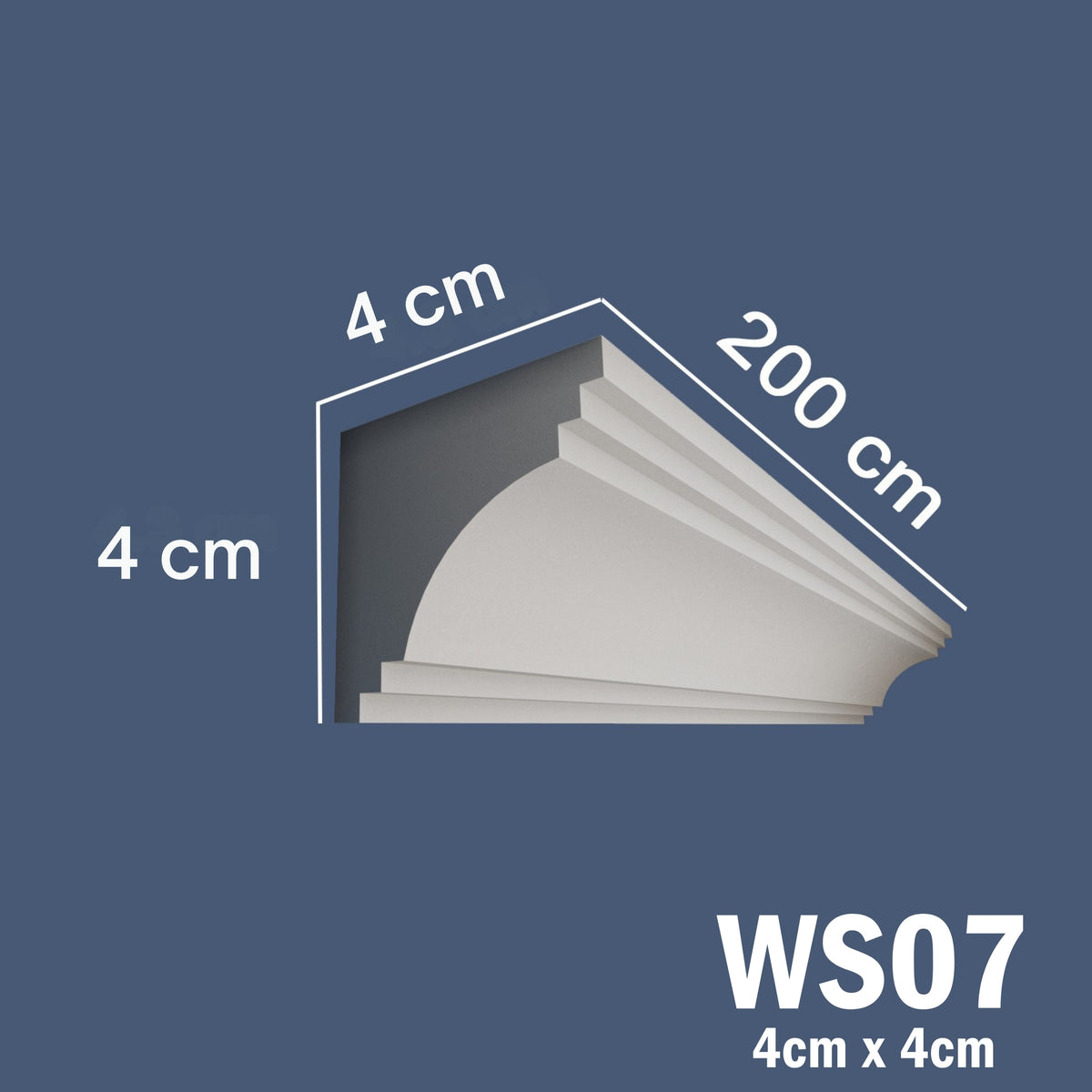 Coving for Ceilings Cornice XPS Extruded Polystyrene WS07
