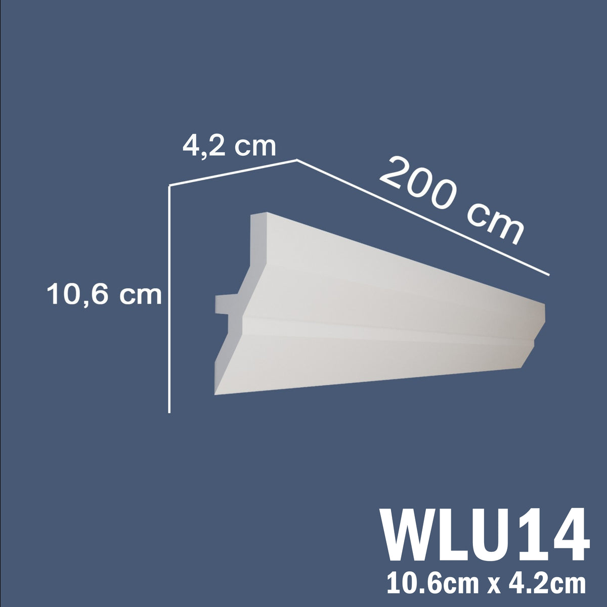 LED Coving for Ceilings Cornice XPS Extruded Polystyrene WLU14
