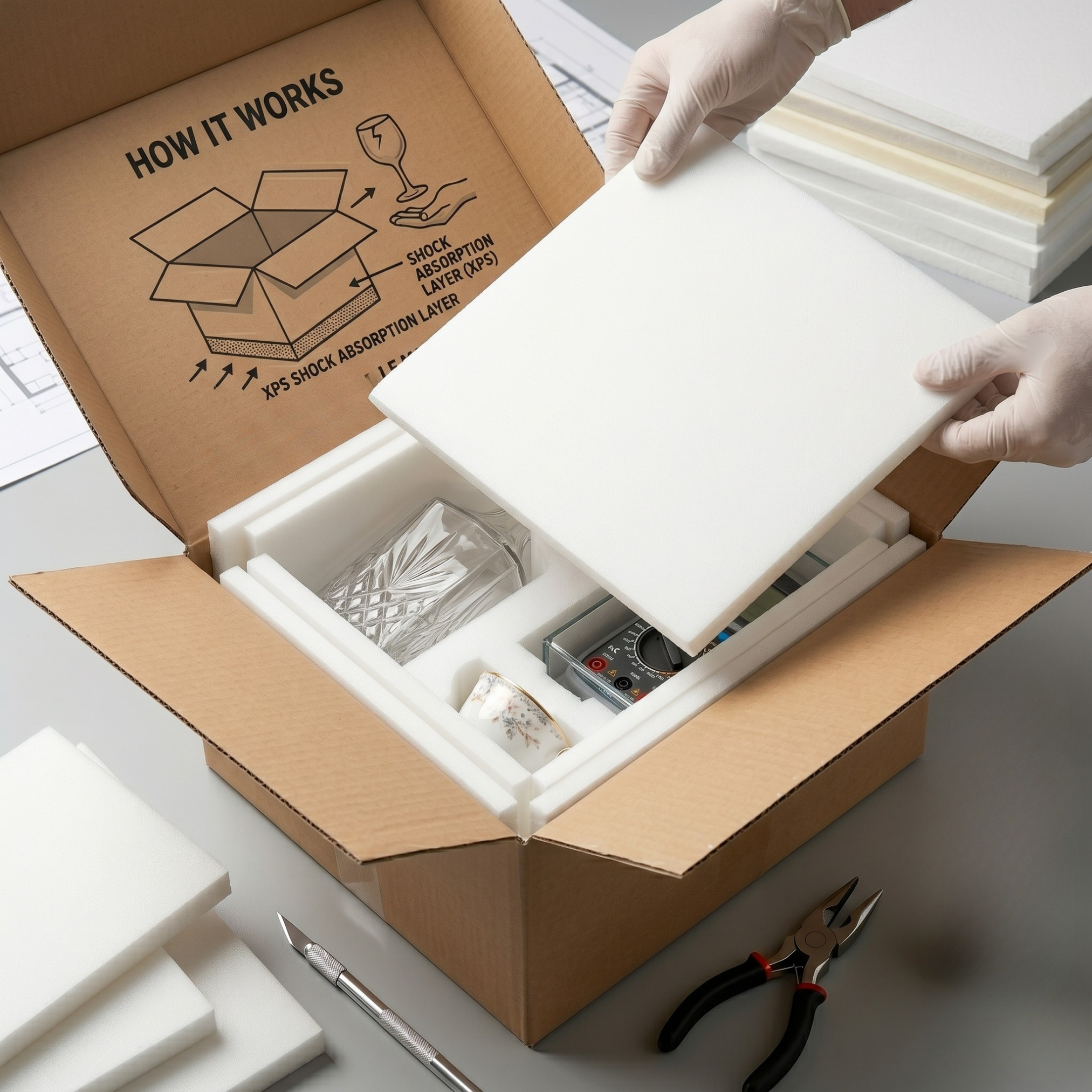 WOLDECOR XPS Foam Sheets – Premium Extruded Polystyrene Boards for Craft