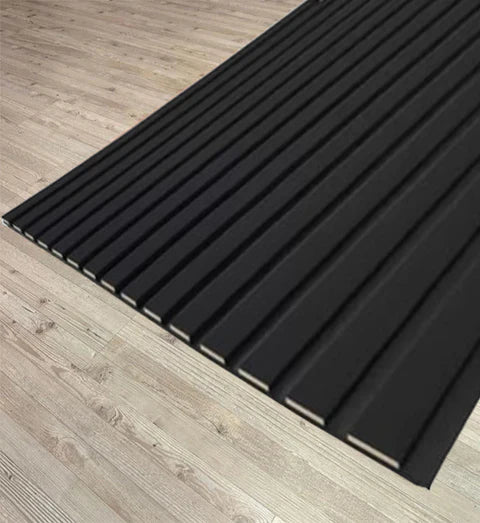 Acoustic Wall Panels, Decorative Soundproofing Panel, Slat Wood Panels for Walls, Sound Absorbing 3D Wall Panel Kits, for Home, Offices, Studios, Living Rooms (275x100cm)