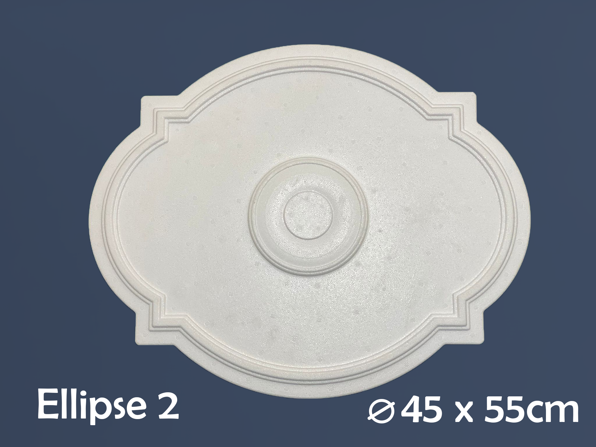 WOLDECOR Elegant Polystyrene Ceiling Rose, Decorative Ceiling Medallion Moulding, Lightweight Coving for Ceilings, Easy to Install Ceiling Decoration for Home & Living Room (40cm-50cm)