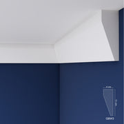 Extruded Polystyrene Coving for Ceilings, Cornice 4x11cm GBW03