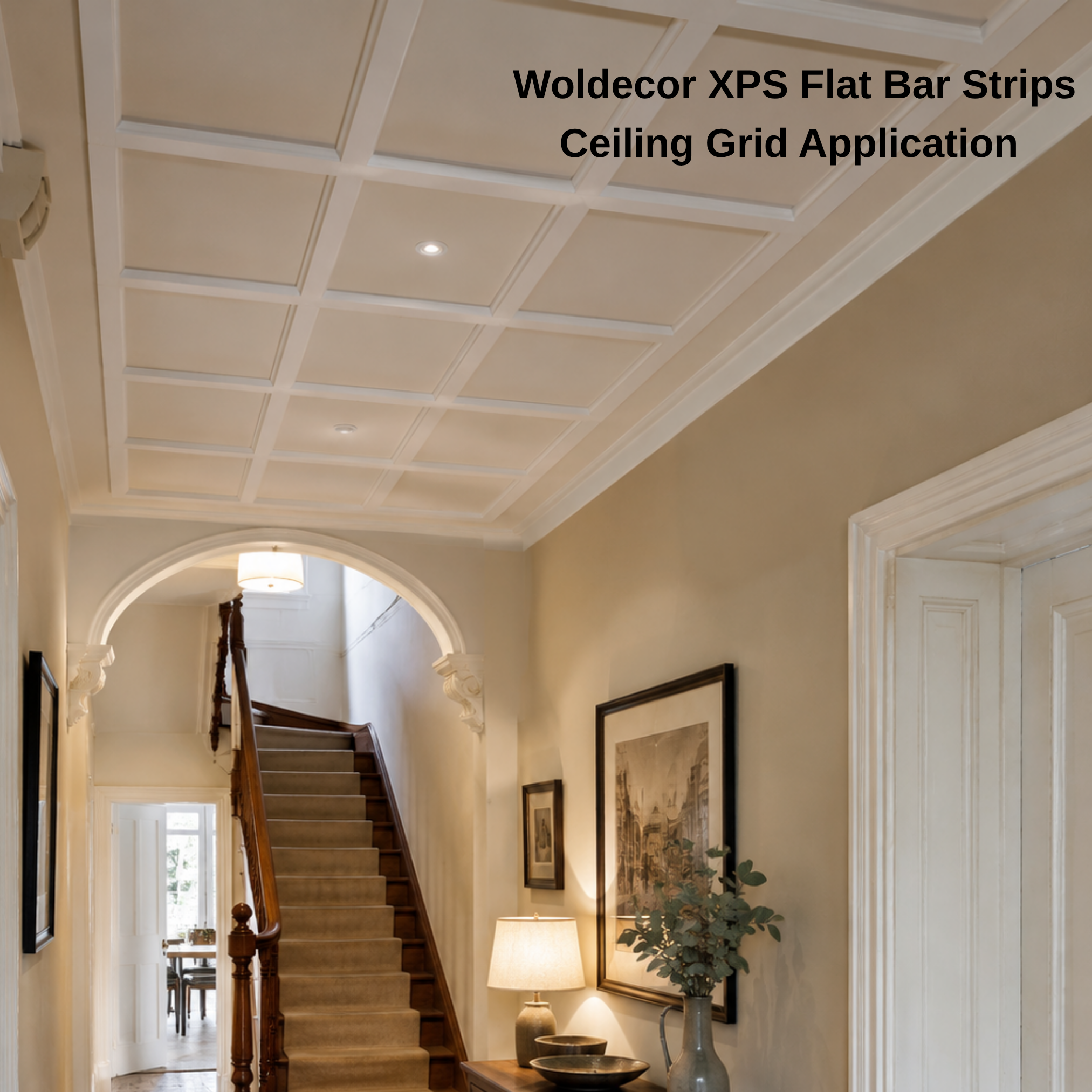 WOLDECOR XPS Decorative Ceiling Panels – 3D Ceiling & Wall Slat, Made in UK