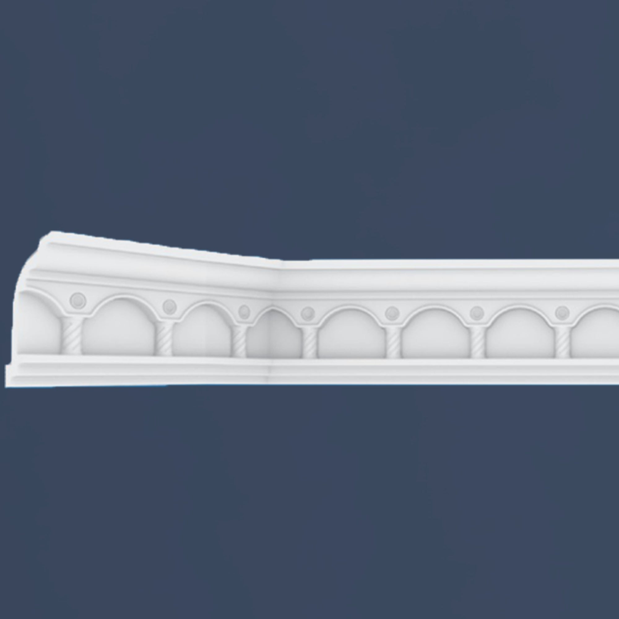Victorian-N10 Coving for Ceilings Cornice Polystyrene Baroque Style