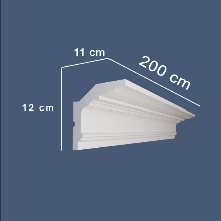 LED Coving for Ceilings Cornice XPS Extruded Polystyrene WLZ14
