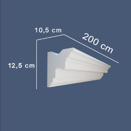 LED Coving for Ceilings Cornice XPS Extruded Polystyrene WLZ18