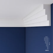 WOLDECOR GBW02 coving - Installed internal corner profile