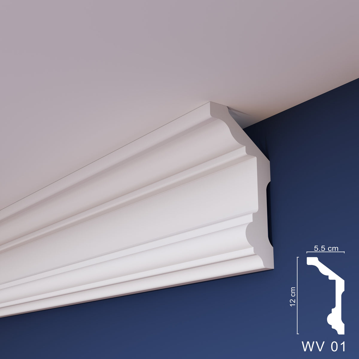 WOLDECOR WV01 XPS coving cornice