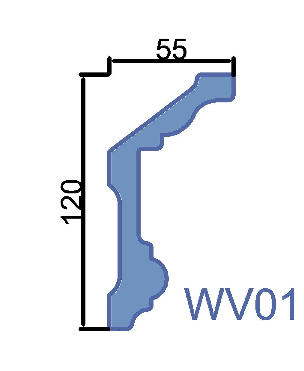 WOLDECOR WV01 XPS coving cornice