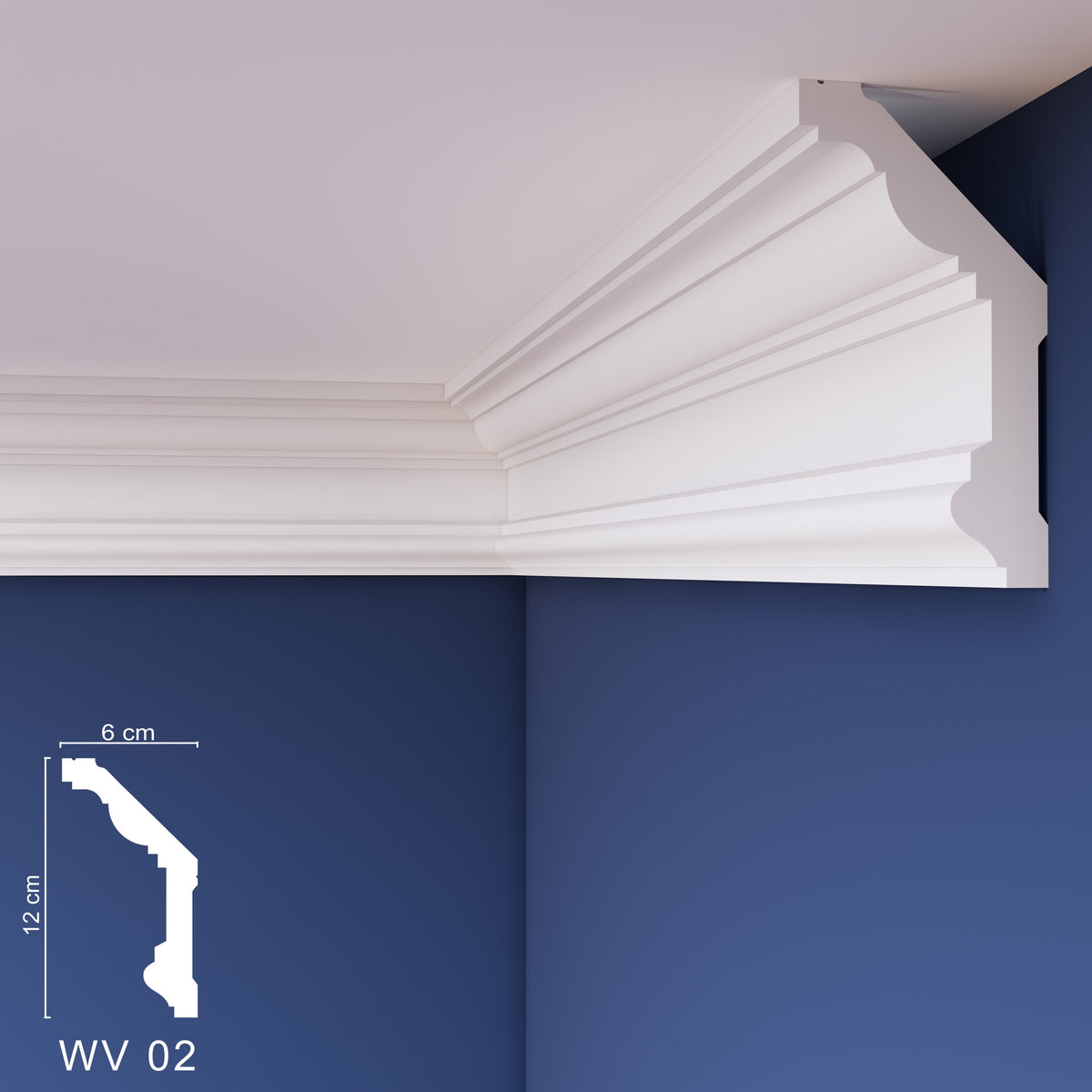 WOLDECOR WV02 XPS coving cornice