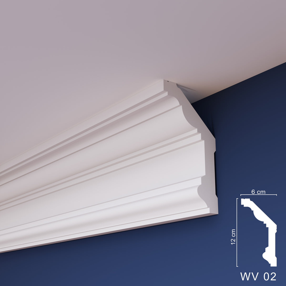 WOLDECOR WV02 XPS coving cornice