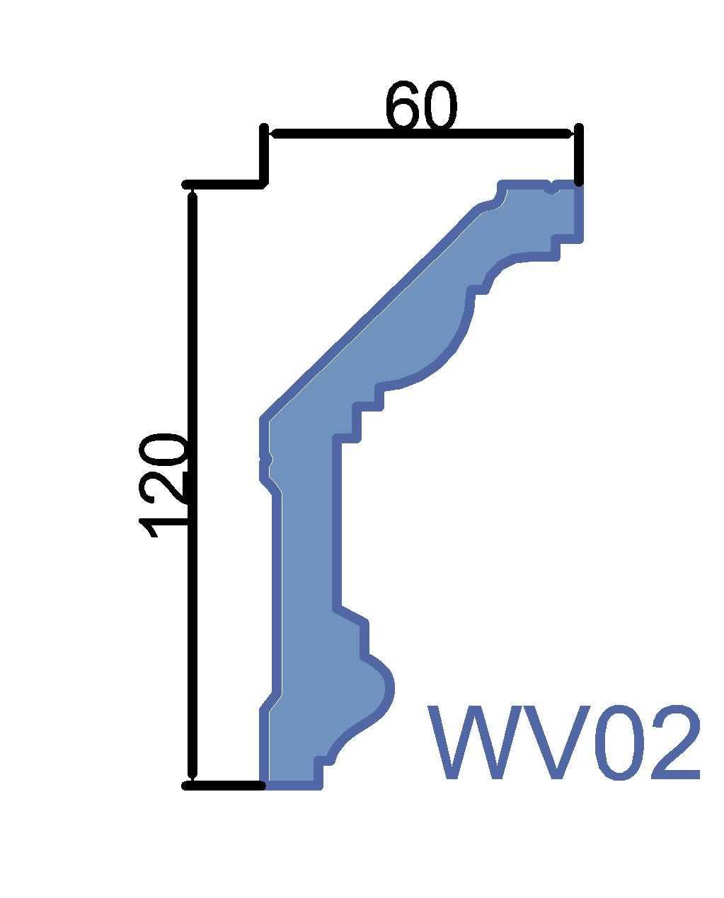 WOLDECOR WV02 XPS coving cornice