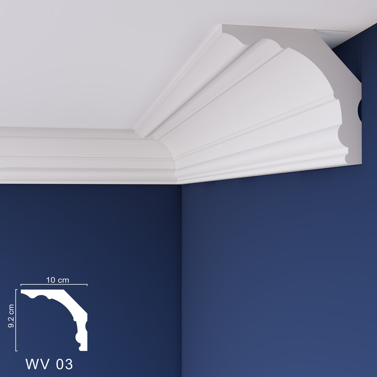 WOLDECOR WV03 XPS coving cornice