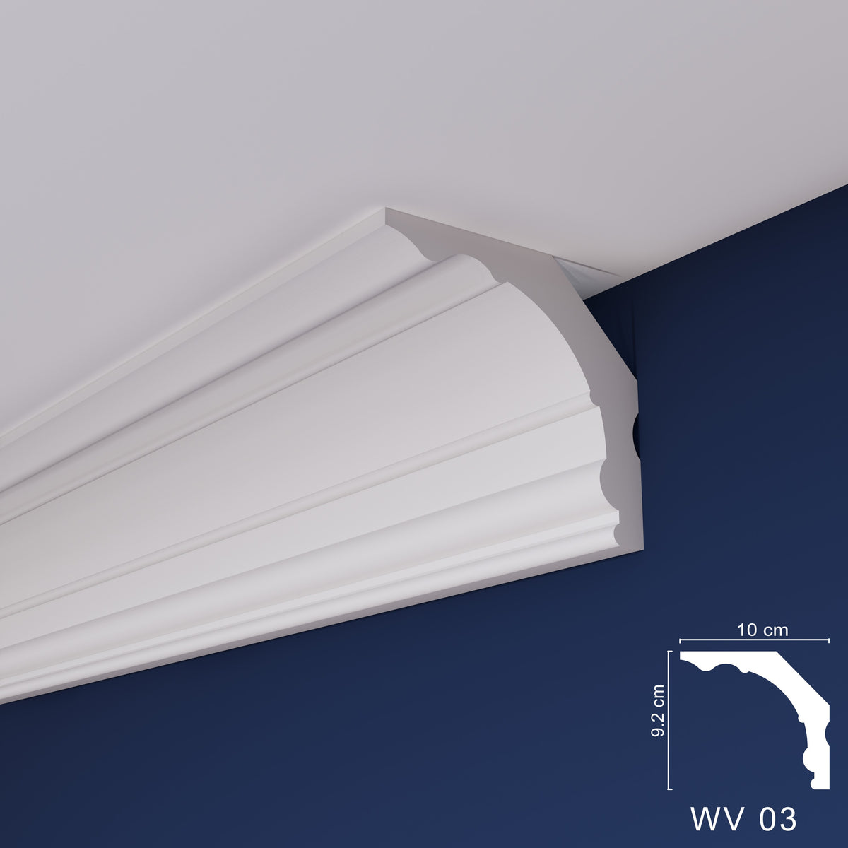 WOLDECOR WV03 XPS coving cornice