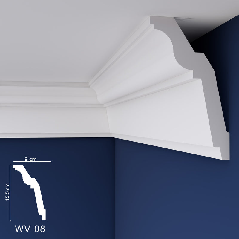 Coving for Ceilings Cornice XPS Extruded Polystyrene WV08